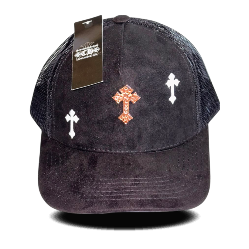 Gorra Suede Cross Gold